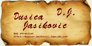Dušica Jasiković vizit kartica